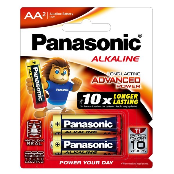 Vỉ 2 Pin AA Kiềm Alkaline Panasonic LR6T/2B 1.5v - Xuất Xứ Thái Lan