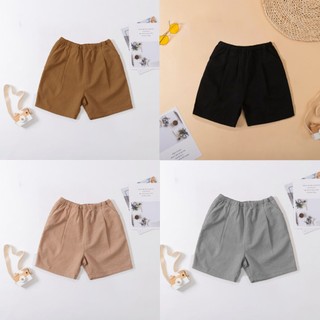 Quần đùi bé trai D&H KIDS, Quần đùi vải đũi mùa hè cho bé trai siêu kute