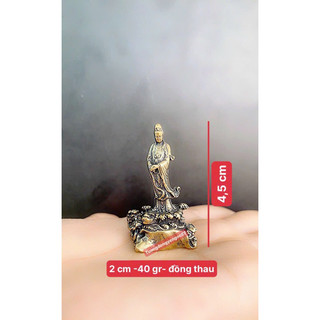 Tượng đồng Phật Bà Quan Âm đứng mini