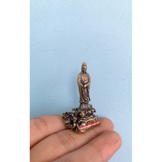 Tượng đồng Phật Bà Quan Âm đứng mini