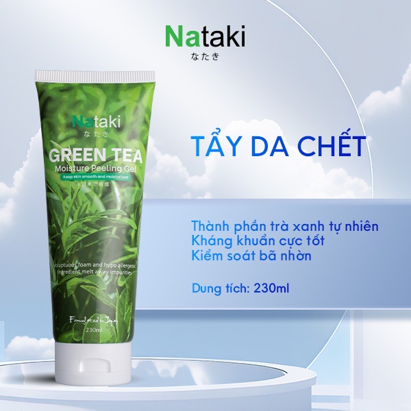Tẩy Tế Bào Chết NATAKI Trà Xanh 230ml