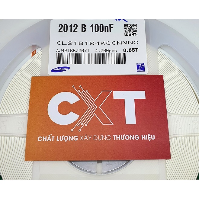 Tụ 104K 0.1uF 100nF 0805 100V 10% (10 cái)