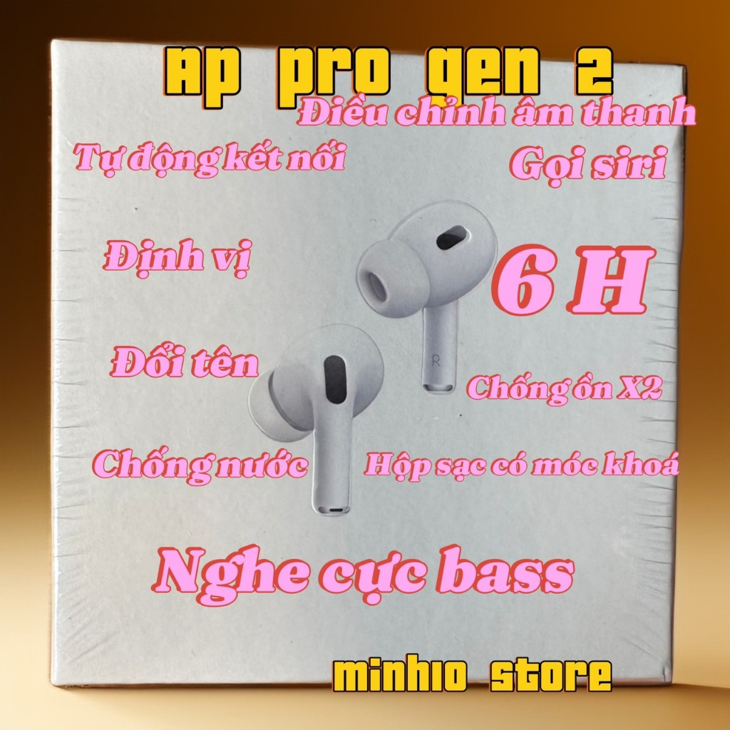 Tai nghe AP PRO GEN 2 Pin 8H hàng loại 1, Điều chỉnh âm thanh trên tai nghe bảo hành 6 tháng