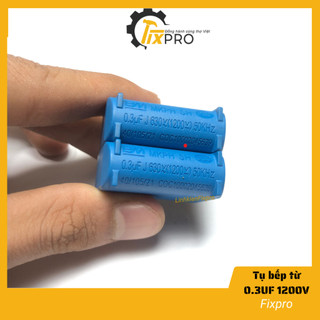 Tụ bếp từ 0.3uF 1200V loại đứng màu xanh chính hãng