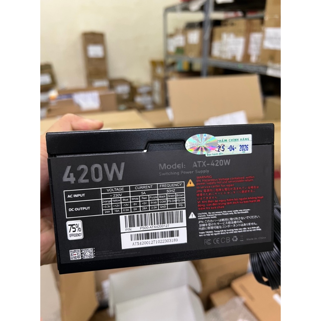 NGUỒN VSP DELTA ATX - 420W NEW BẢO HÀNH 36 THÁNG