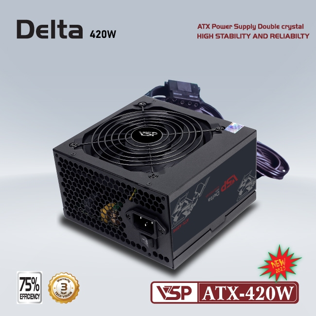 NGUỒN VSP DELTA ATX - 420W NEW BẢO HÀNH 36 THÁNG