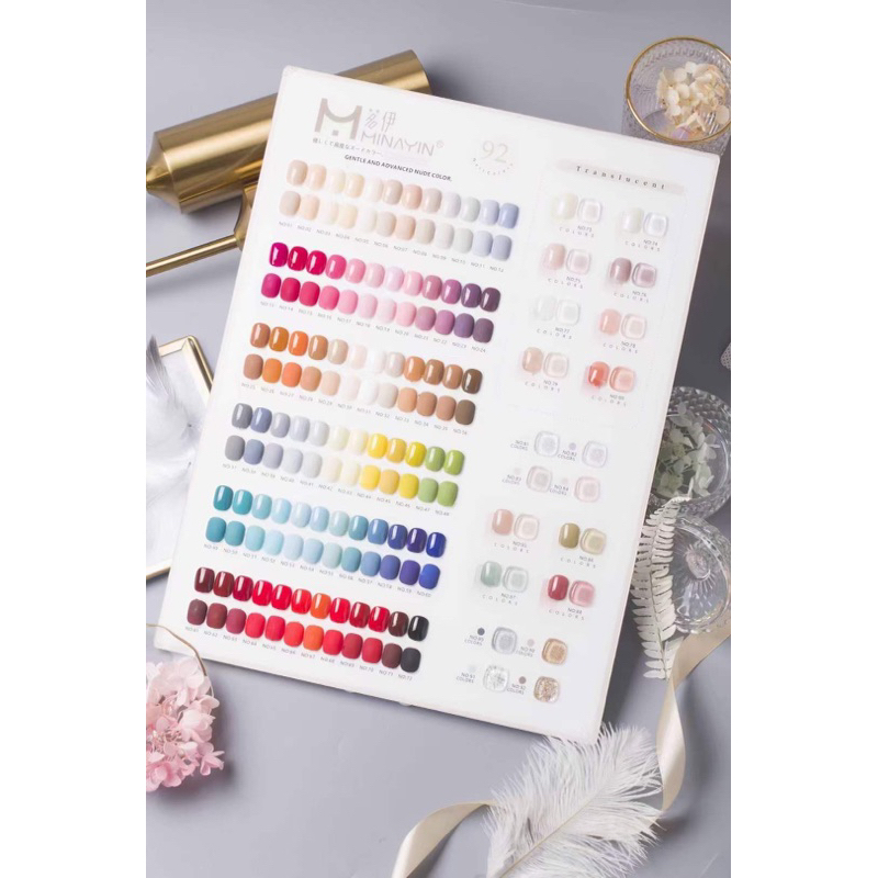 Set sơn Minayin 92 màu   bền đặc bóng mướt
