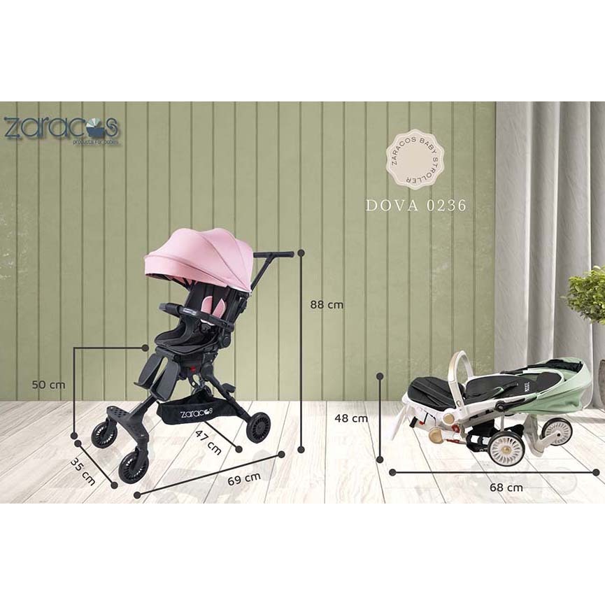 Xe đẩy 2 chiều Zaracos Dova 0236