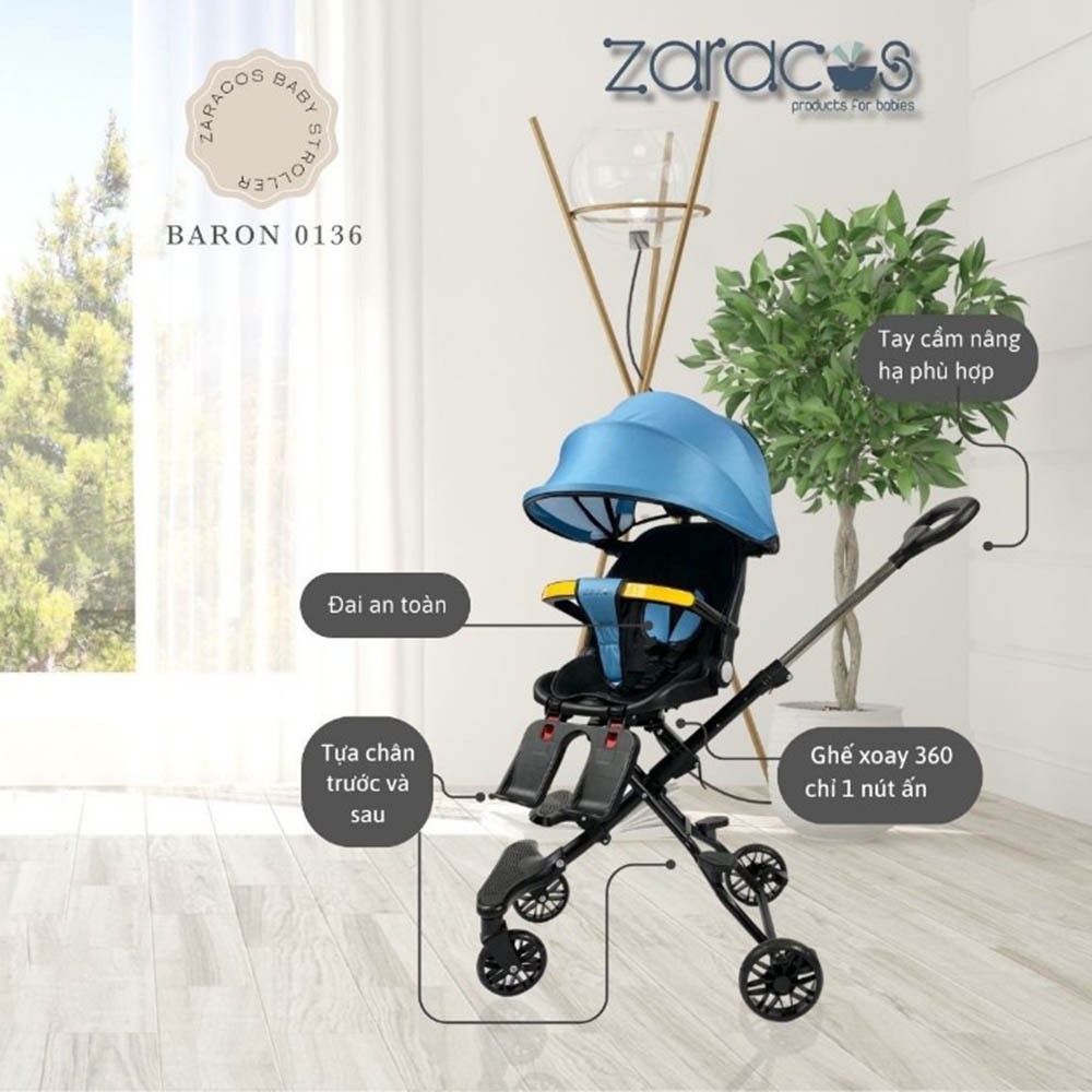 Xe đẩy du lịch gập gọn Zaracos Baron 0136