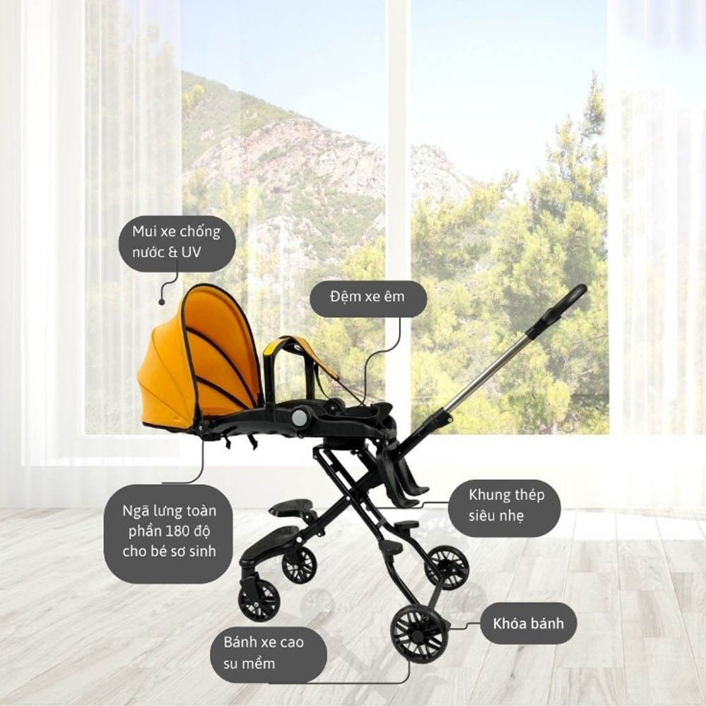 Xe đẩy du lịch gập gọn Zaracos Baron 0136