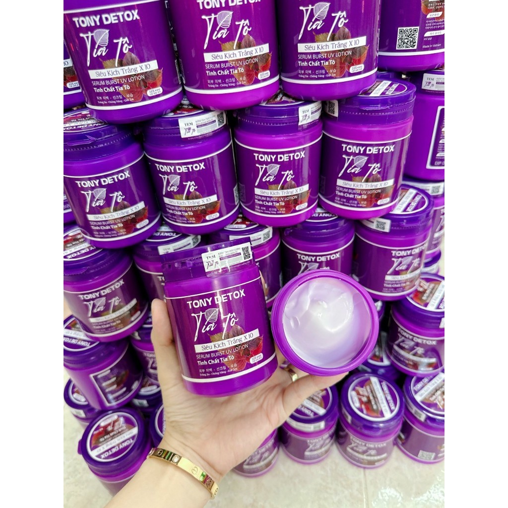 Kem Siêu Kích Trắng body Tía Tô x10