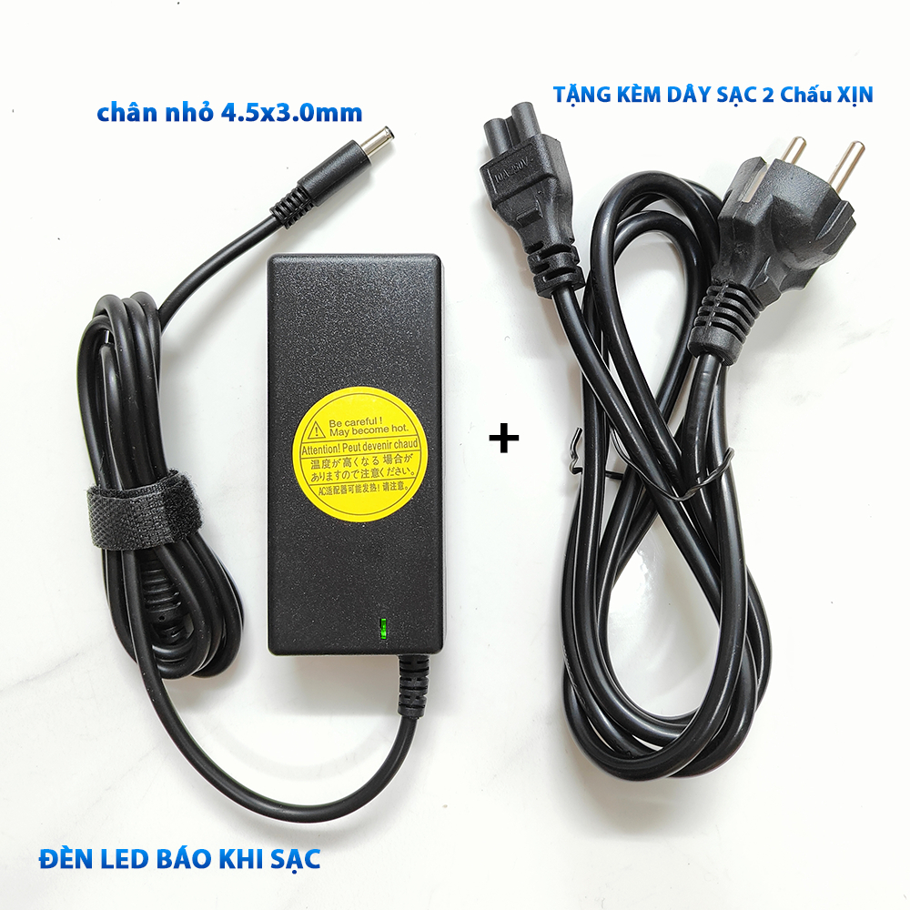 Sạc laptop Dell chân kim nhỏ 65W 3.34A, 90W 4.62A Inspiron Latitude Vostro Bảo Hành 12 Tháng Mới 100%