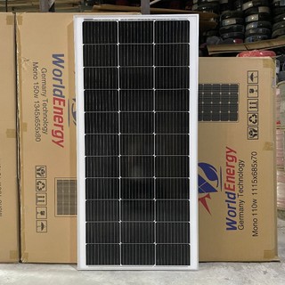 Pin năng lượng mặt trời mono 150W WorldEnergy - tặng 1 cặp mc4 đơn (hàng chính hãng, bảo hành 12 năm)