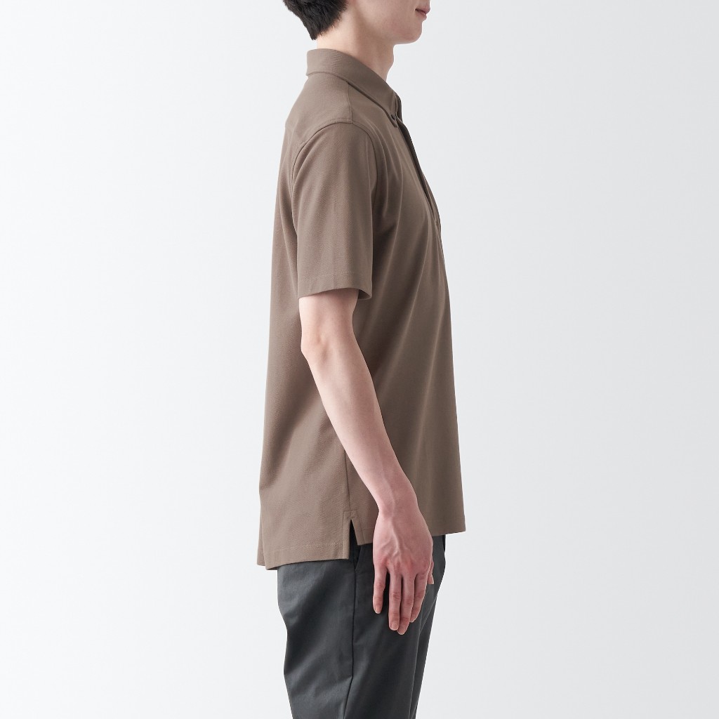 MUJI ÁO POLO COOL TOUCH PIQUE CỔ CÀI NÚT TAY NGẮN