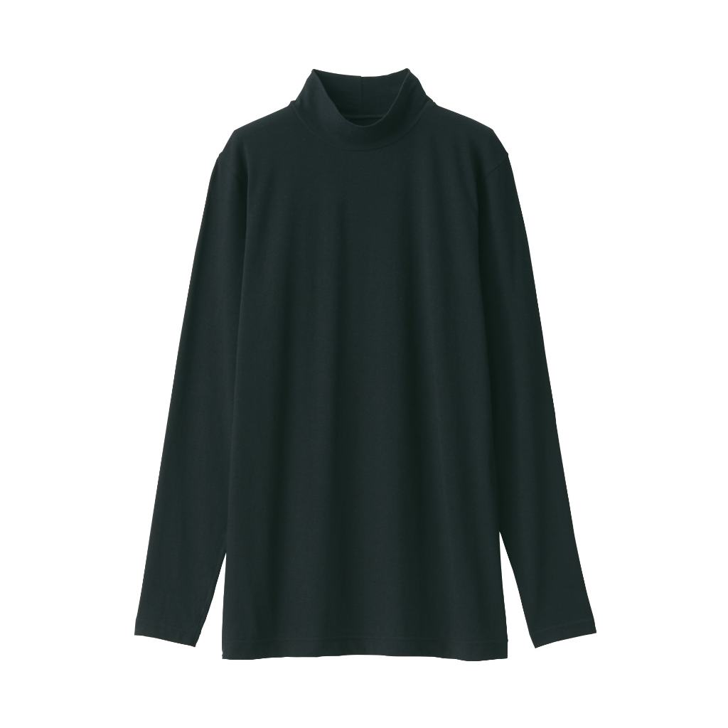 MUJI ÁO THUN MOCK NECK DÀI TAY GIỮ NHIỆT
