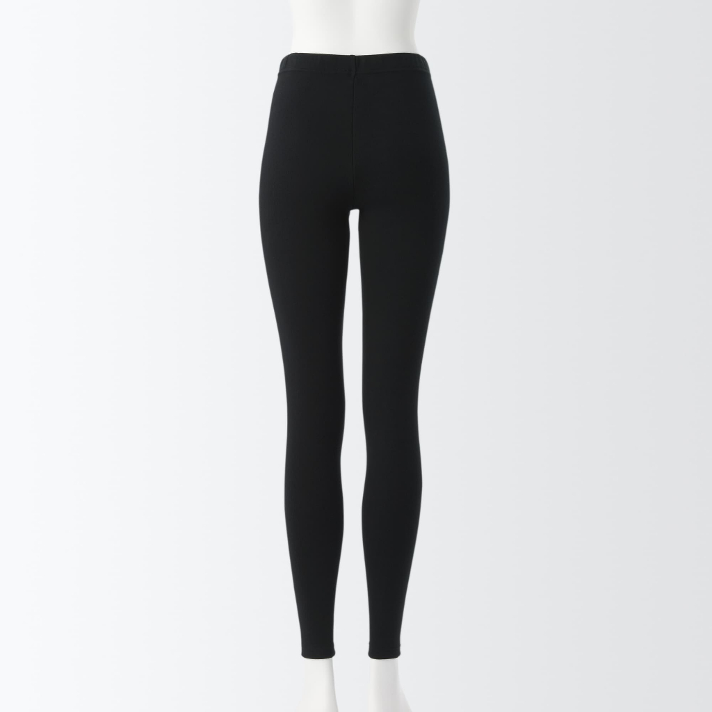 MUJI QUẦN LEGGING VẢI COTTON PHA LEN GIỮ NHIỆT