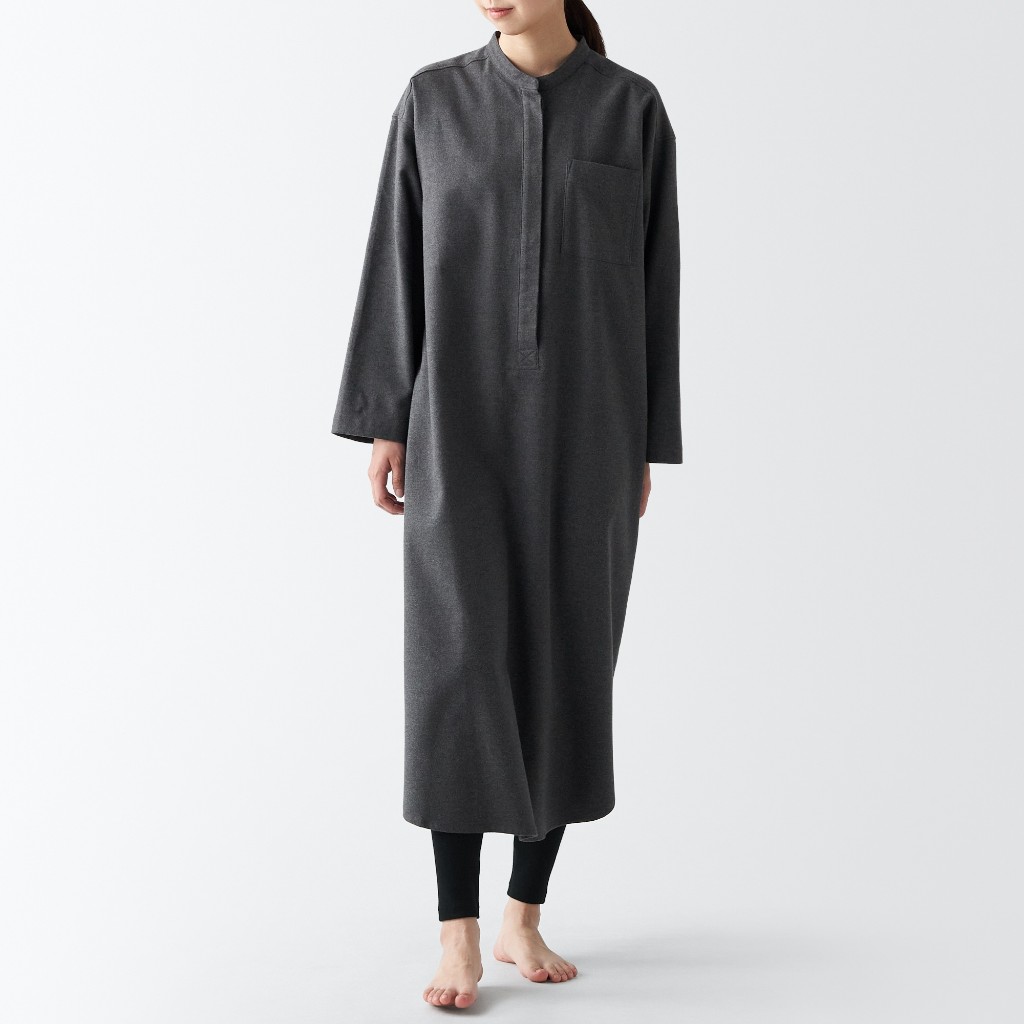 MUJI QUẦN LEGGING VẢI COTTON PHA LEN GIỮ NHIỆT