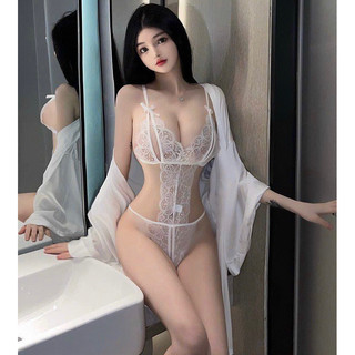 Set áo choàng lụa satin + đai gợi cảm