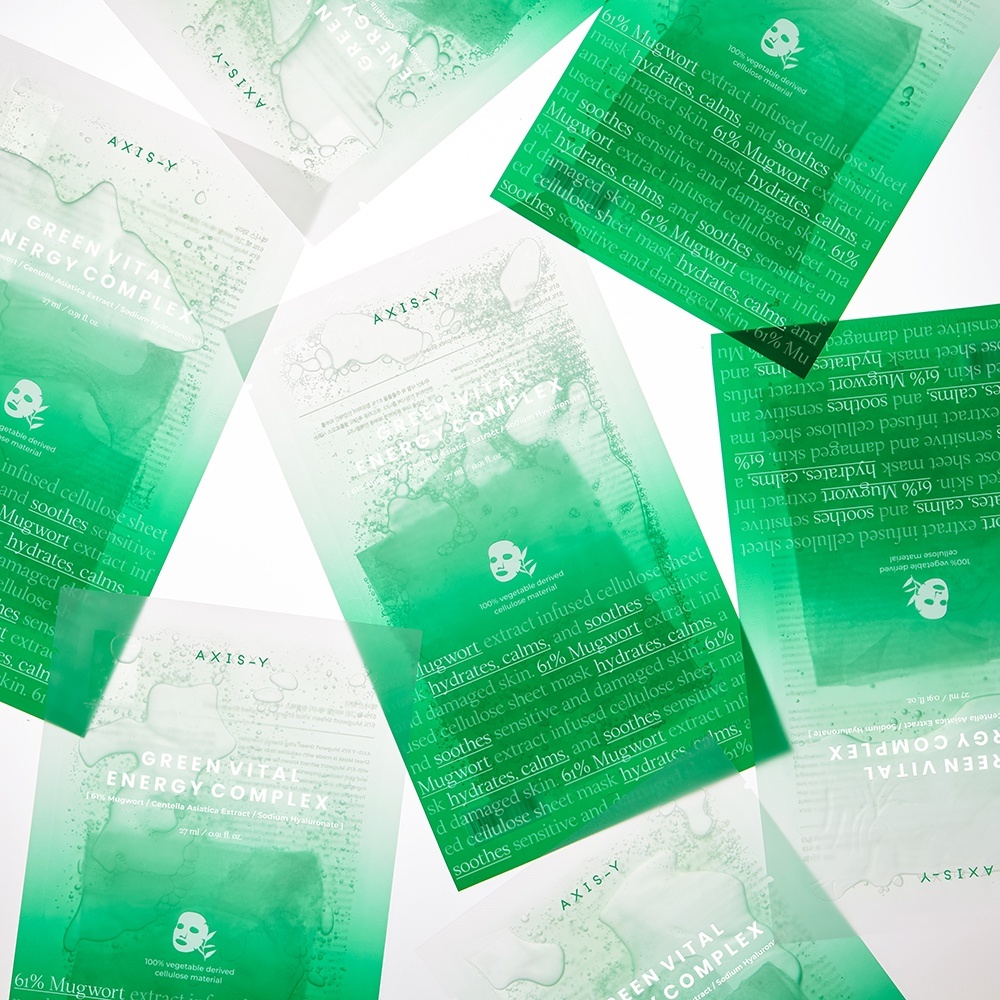 [QUÀ TẶNG KHÔNG BÁN] 5 Nacific sachet bất kì +1 Mặt nạ giấy Mugwort Green Vital Energy Complex Sheet Mask 27ml