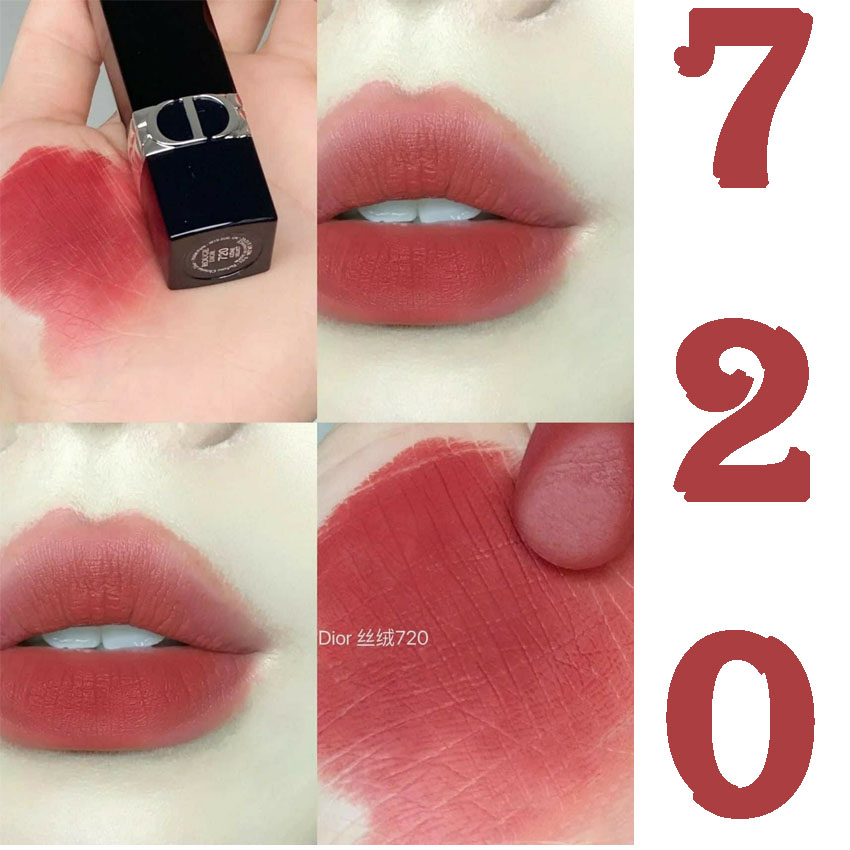 Son Dior Rouge Velvet màu 720 Đỏ Hồng