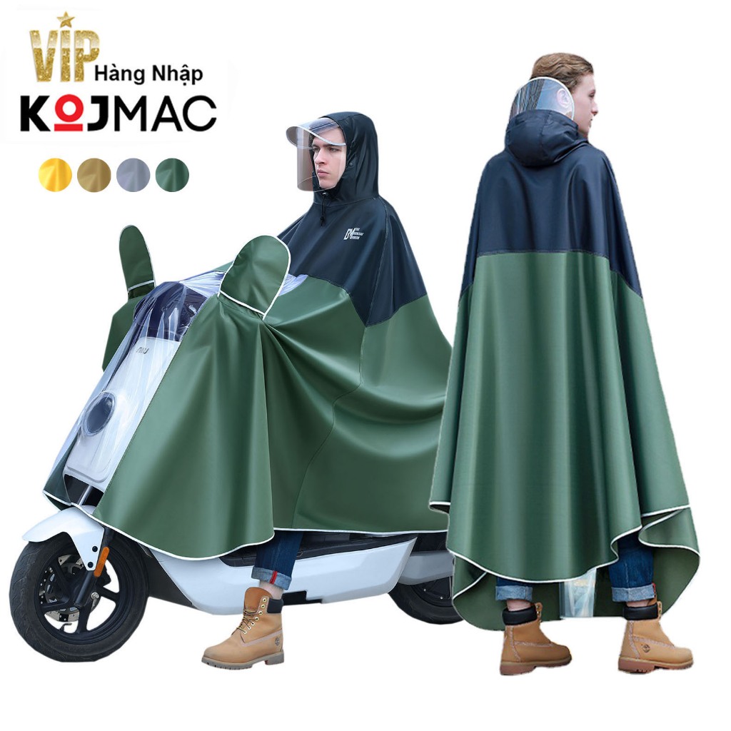 Áo Mưa Người Lớn 1 Đầu KOJMAC RAINCOAT Vải Oxford Cao Cấp Lớn