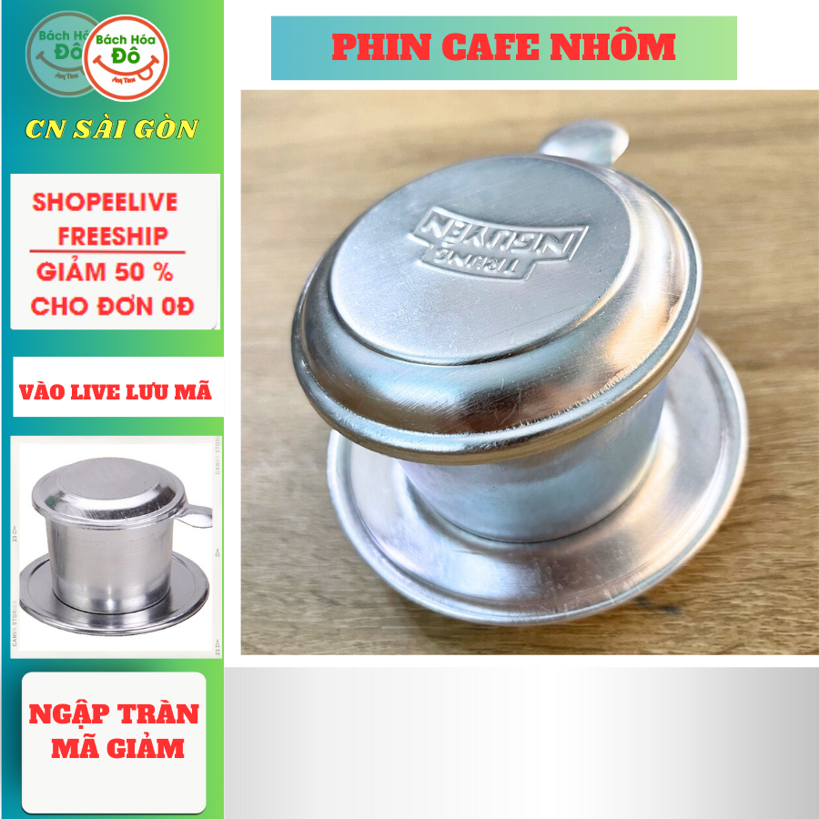 Phin cafe nhôm đủ kích cỡ từ nhỏ đến lớn - Phin pha Cà Phê Bách Hoá ĐÔ SG