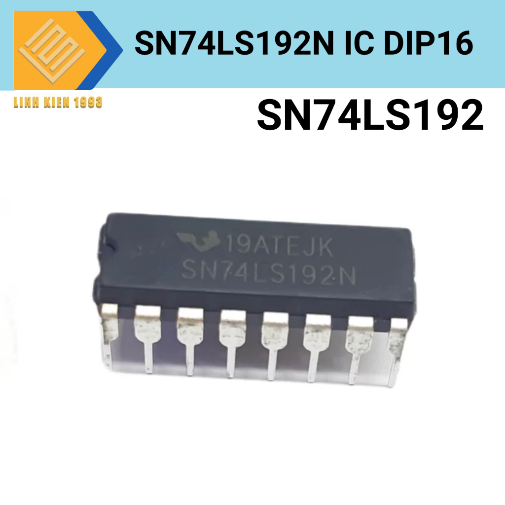 IC logic 74hc192 dip 16 , ic đếm mod 10