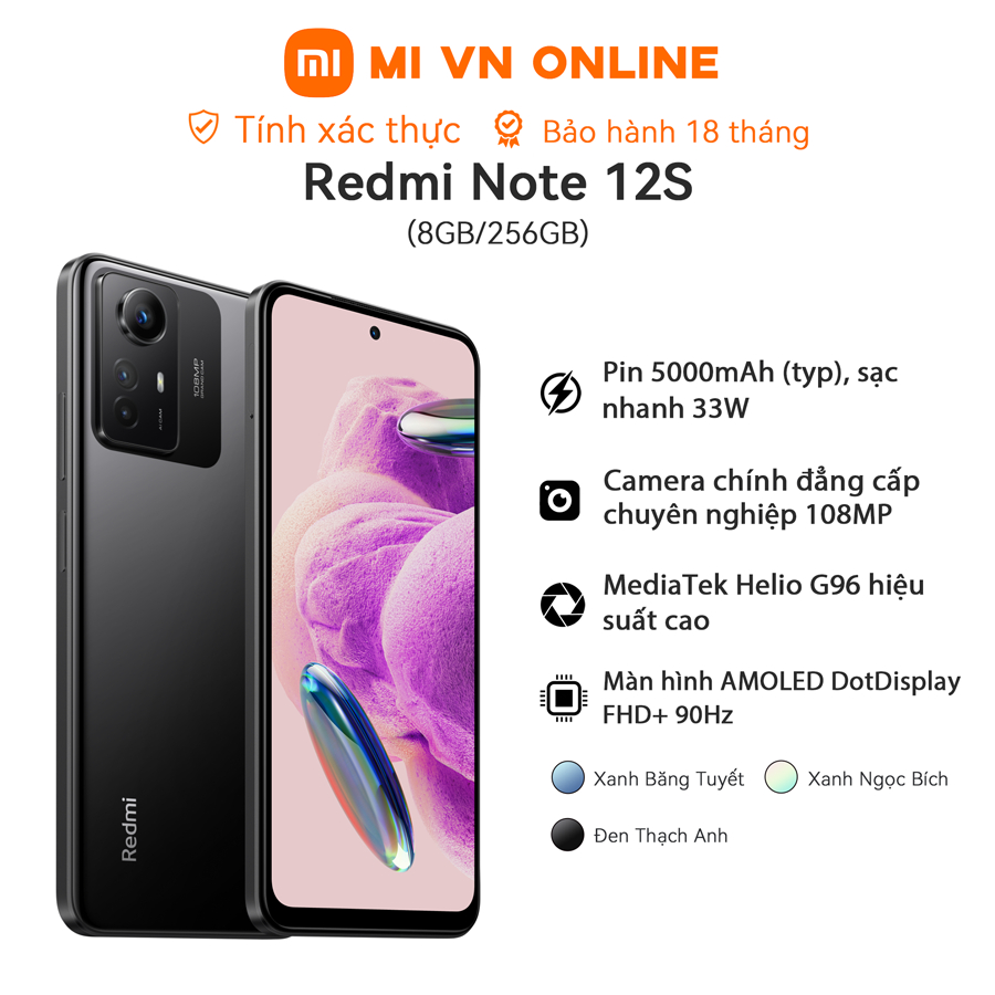 Điện thoại Xiaomi Redmi Note 12s 8GB/256GB——Hàng chính hãng