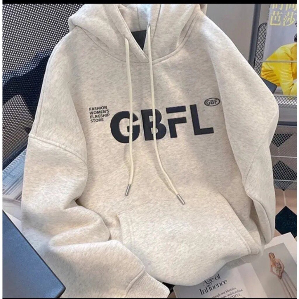 Áo hoodie Nỉ Bông Form Rộng Nam Nữ Unisex Oversize In chữ GBFL - HD09