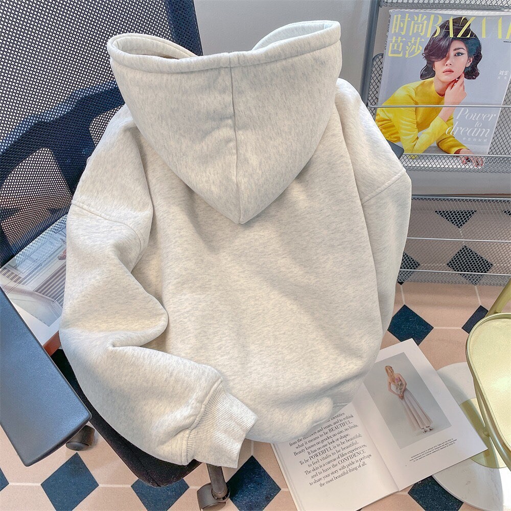 Áo hoodie Nỉ Bông Form Rộng Nam Nữ Unisex Oversize In chữ GBFL - HD09