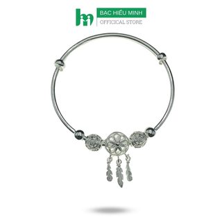 Kiềng nữ bạc ta charm deamcatcher free size chính hãng bạc hiểu minh ltu589