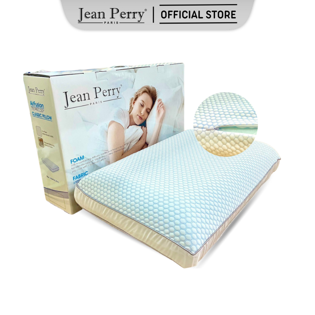 Gối nằm Jean Perry Memory Foam Air Fushion Classic 40x60x11/9cm