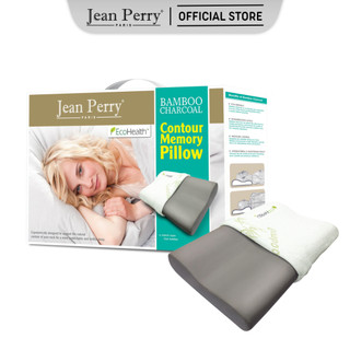 Gối nằm chiết xuất than tre Jean Perry Memory Foam Bamboo Charcoal Contour 60x40x11/9 cm