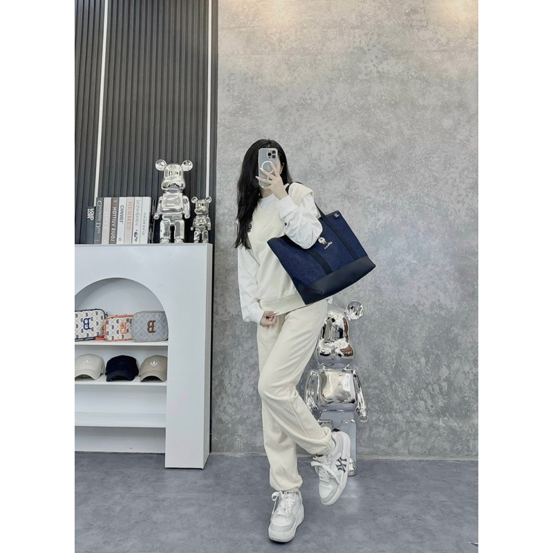 Túi Xách Đeo Vai, Túi chợ W.H.O.A.U cá tính Vải Canvas Đeo Chéo Phong Cách Nhật Bản Thời Trang Cho Nam Nữ