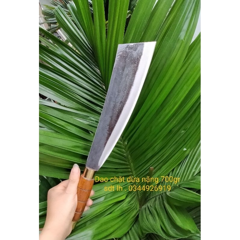 Bộ 3 dao chặt dừa💝. chặt gà vịt 💖, chặt xương sườn non thép nhíp xe