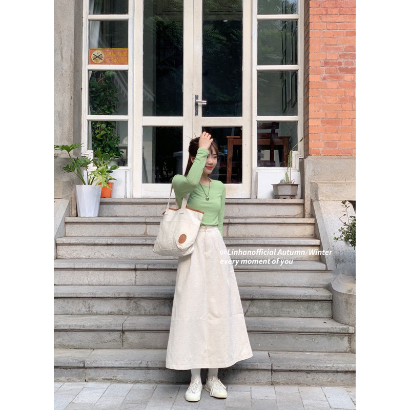Chân váy suông xoè WE ARE cao cấp 6582 // Hàng có sẵn🇰🇷