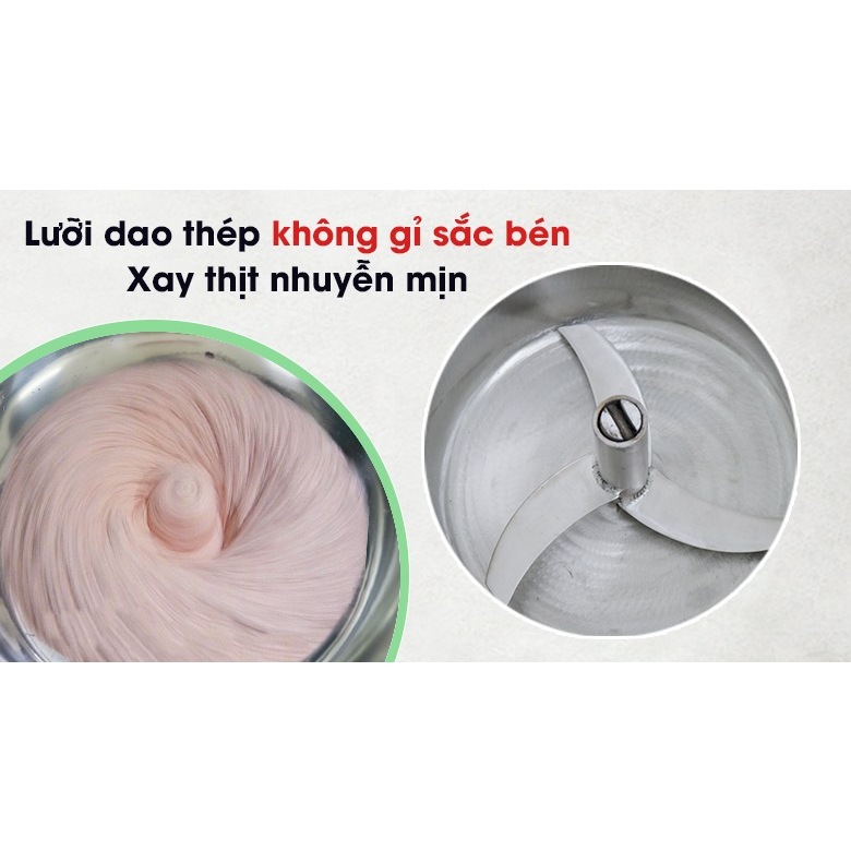 Máy Xay Thịt Công Nghiệp Làm Giò Chả 3kg NEWSUN,  Quà Tặng Phụ Kiện, Bảo Hành 12 Tháng