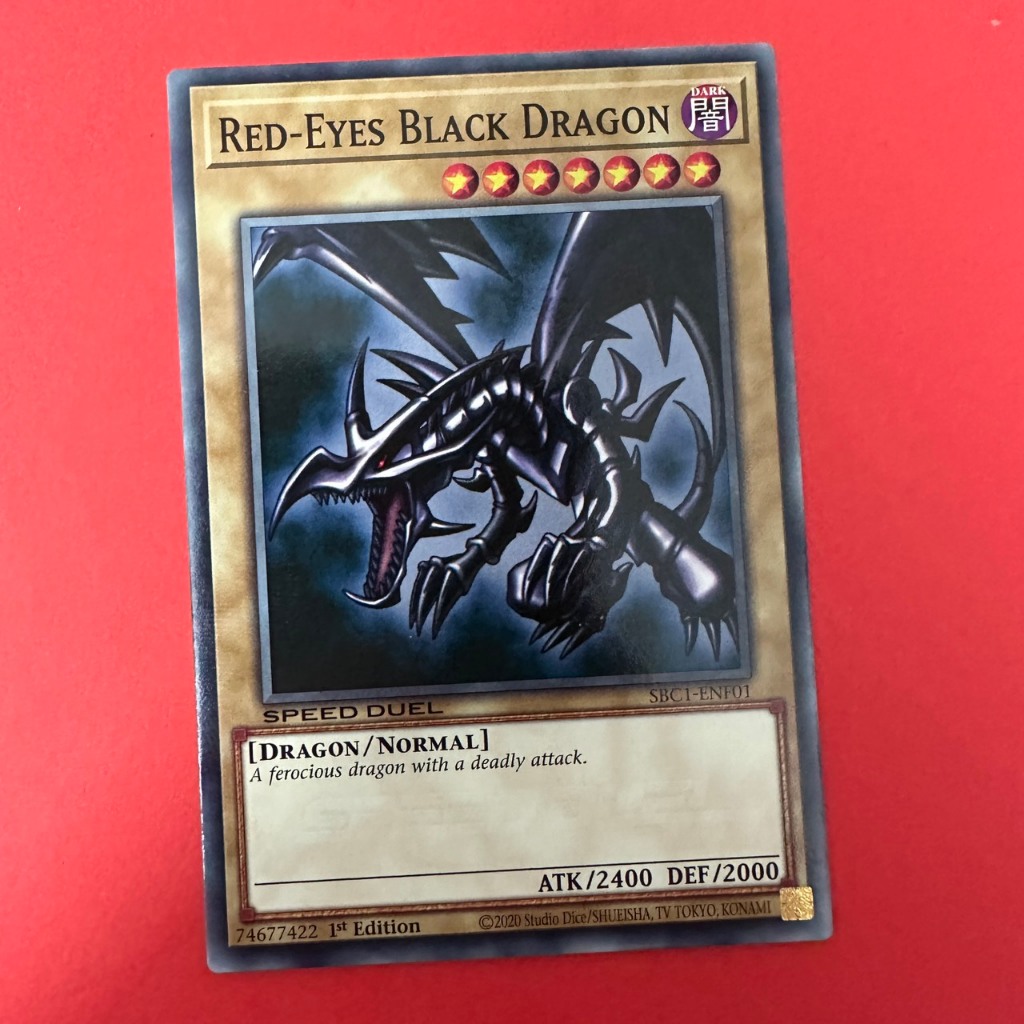 EN]Thẻ Bài Yugioh Chính Hãng] Red Eyes Black Dragon - Rồng Đen Mắt Đỏ - Art Gốc - Joey