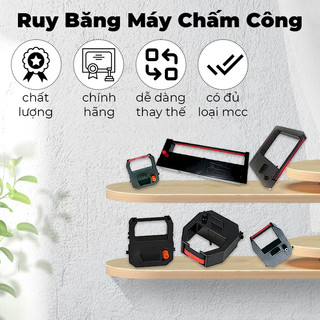 Ruy băng mực cho các dòng máy chấm công thẻ giấy