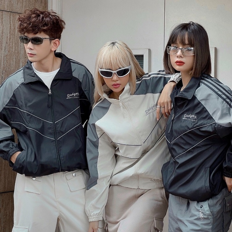 Áo Khoác Dù Nam Nữ Form Unisex Phối Màu Và Sọc Mẫu Mới Hot - CLITUS