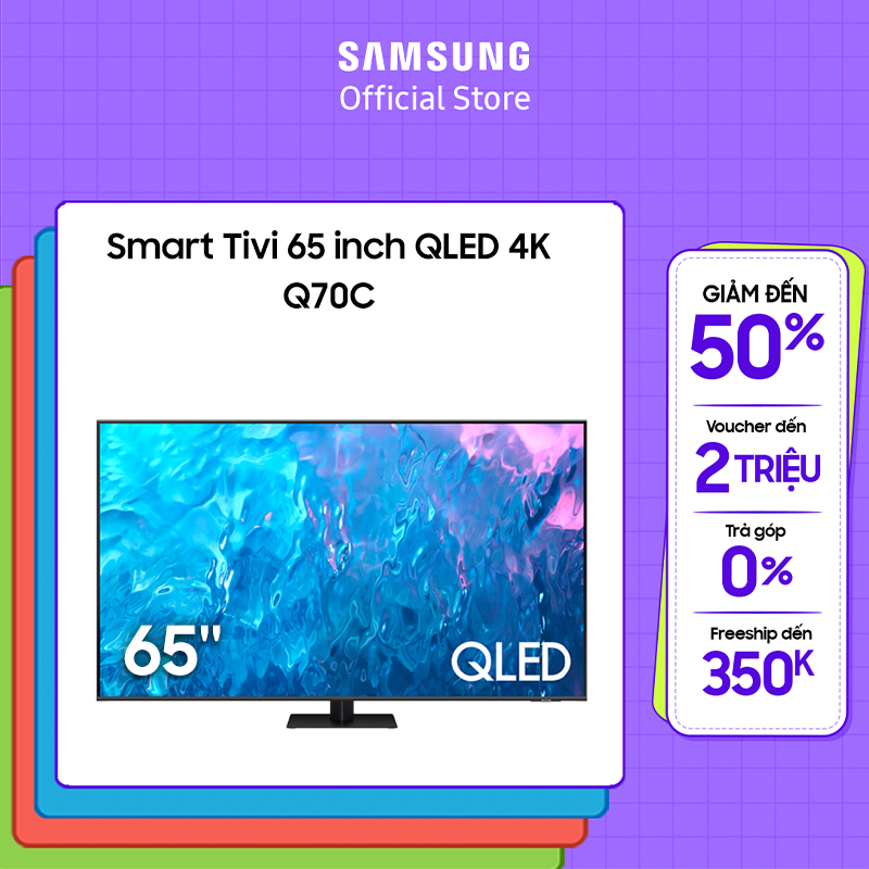 Smart Tivi Samsung QLED 4K 65 inch QA65Q70CAKXXV - 2023