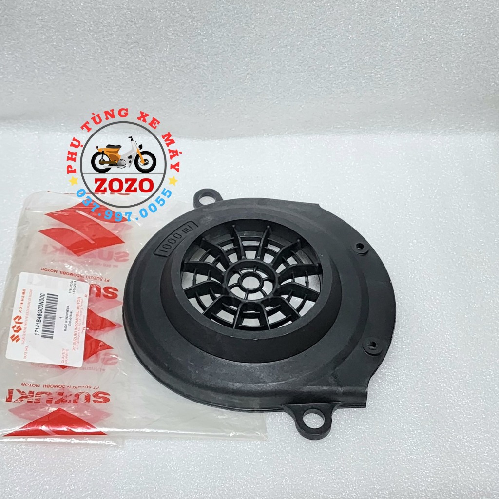 Nắp chụp quạt gió Hayate, Impulse zin Suzuki Indonesia - 17141B46G00N000