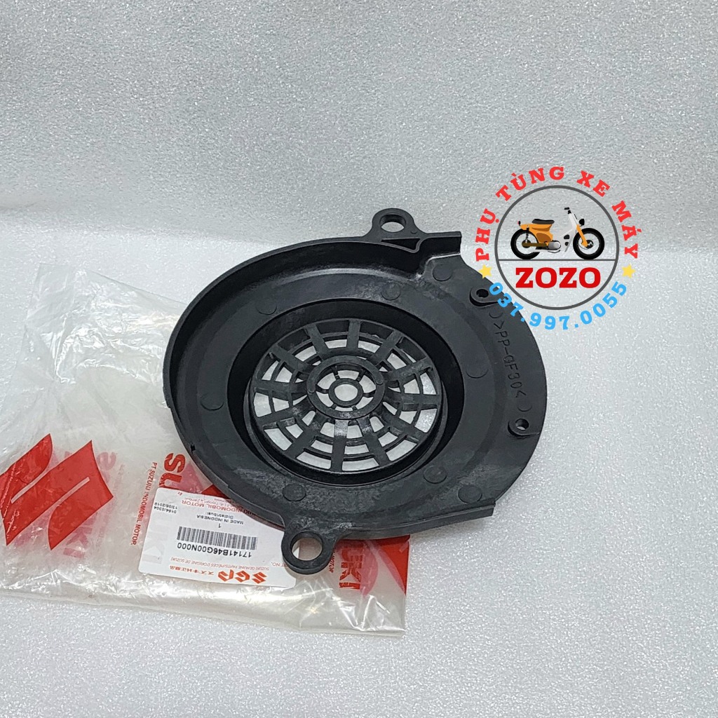Nắp chụp quạt gió Hayate, Impulse zin Suzuki Indonesia - 17141B46G00N000