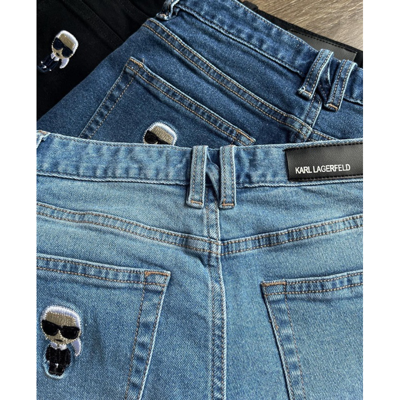 Quần short thêu ông già Karl