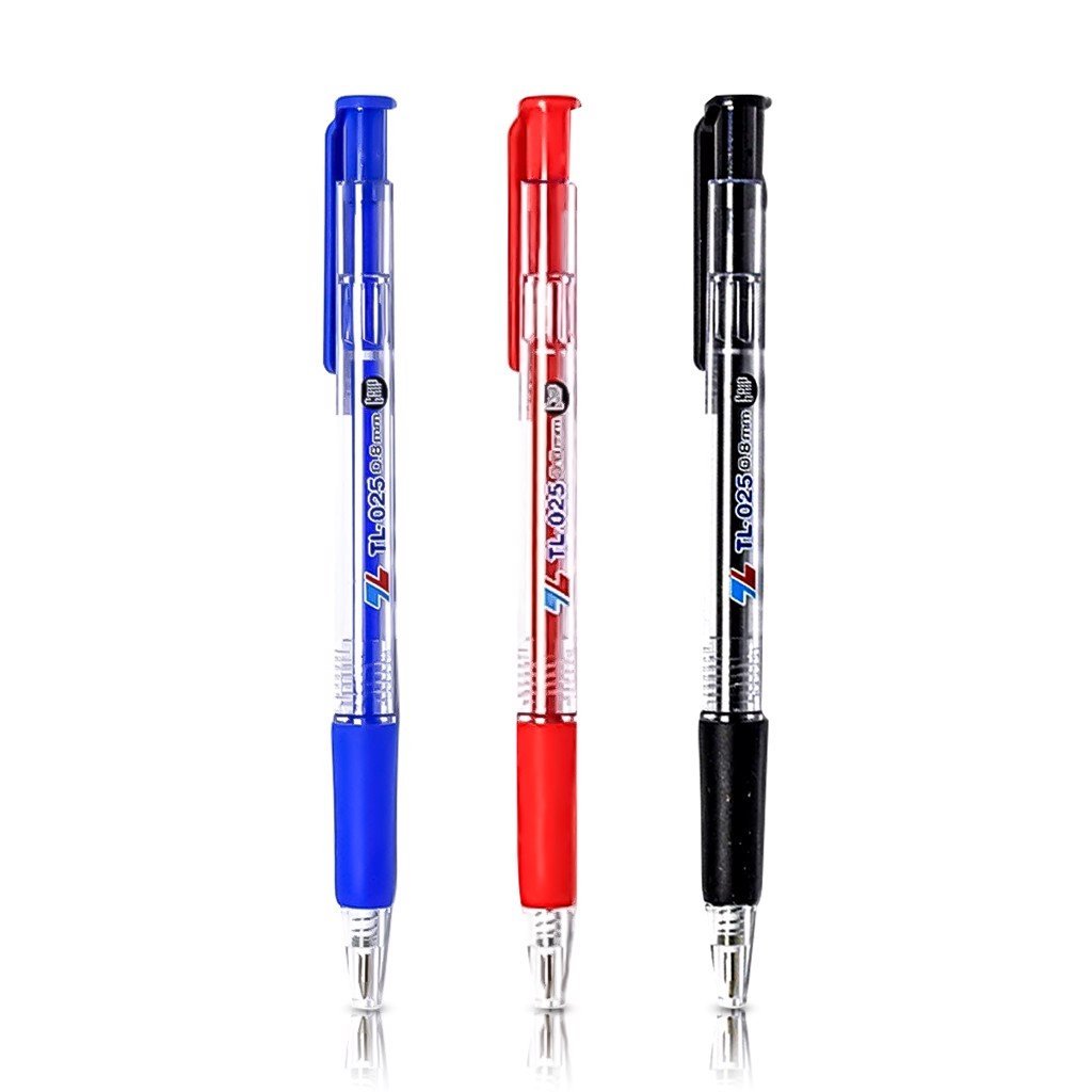 Combo 20/50/100 Bút bi mực đỏ Thiên Long TL-025