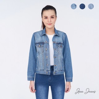 Áo Khoác Jean Nữ Cao Cấp Trơn Màu Xanh Aaa Jeans