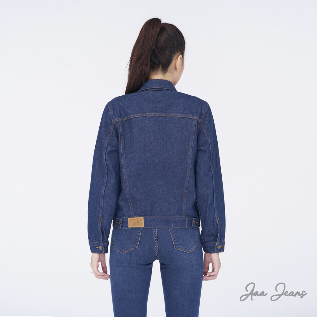 Áo Khoác Jean Nữ Cao Cấp Trơn Màu Xanh Aaa Jeans