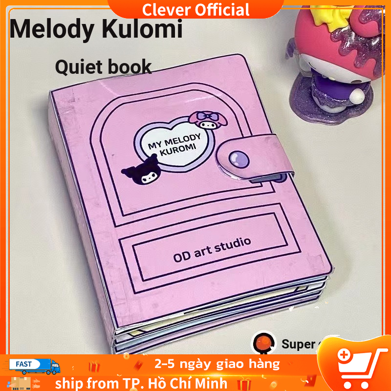 Sách Đồ Chơi Giải Nén Kuromi Melody DIY Sáng Tạo Cho Trẻ Em