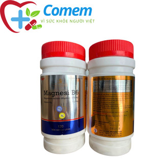 Viên uống magie, vitamin B6 giảm suy nhược thần kinh, căng thẳng, đau cơ bắp, chuột rút - 120 viên [Magnesi B6 Chai]