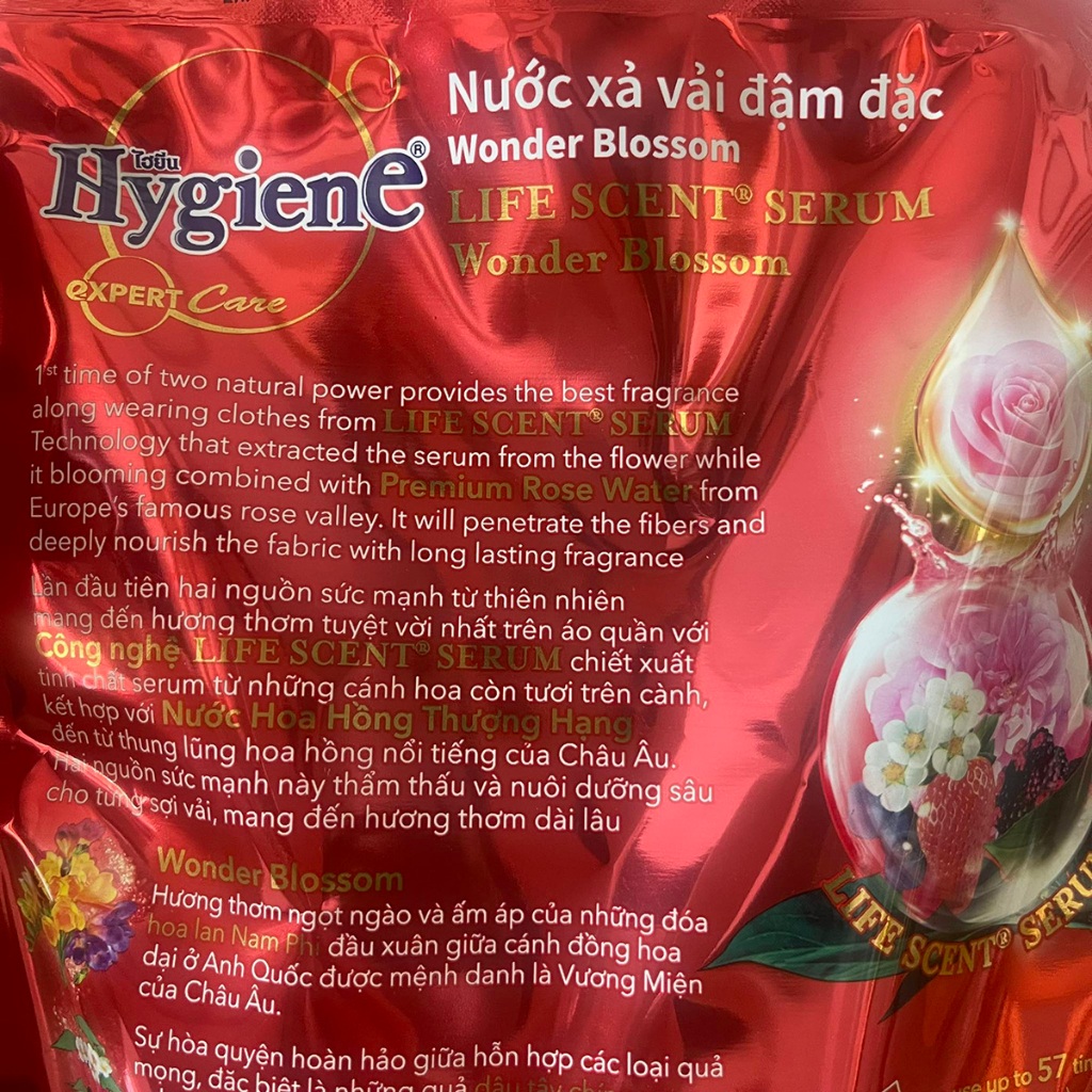 Nước Xả Vải Đậm Đặc Hygiene Expert Care Đỏ Trái Cây 1150ml Thái Lan
